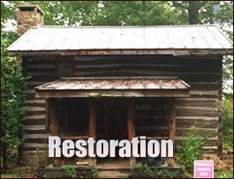 Historic Log Cabin Restoration  Oxford, Alabama
